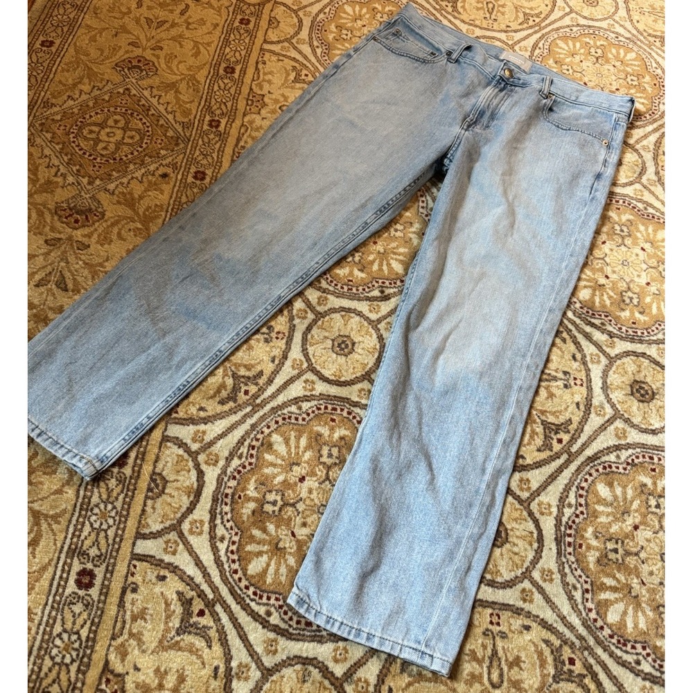 Everlane Jeans Sz 33x28 Women's The Summer Slouch Light Wash Denim Straight Leg